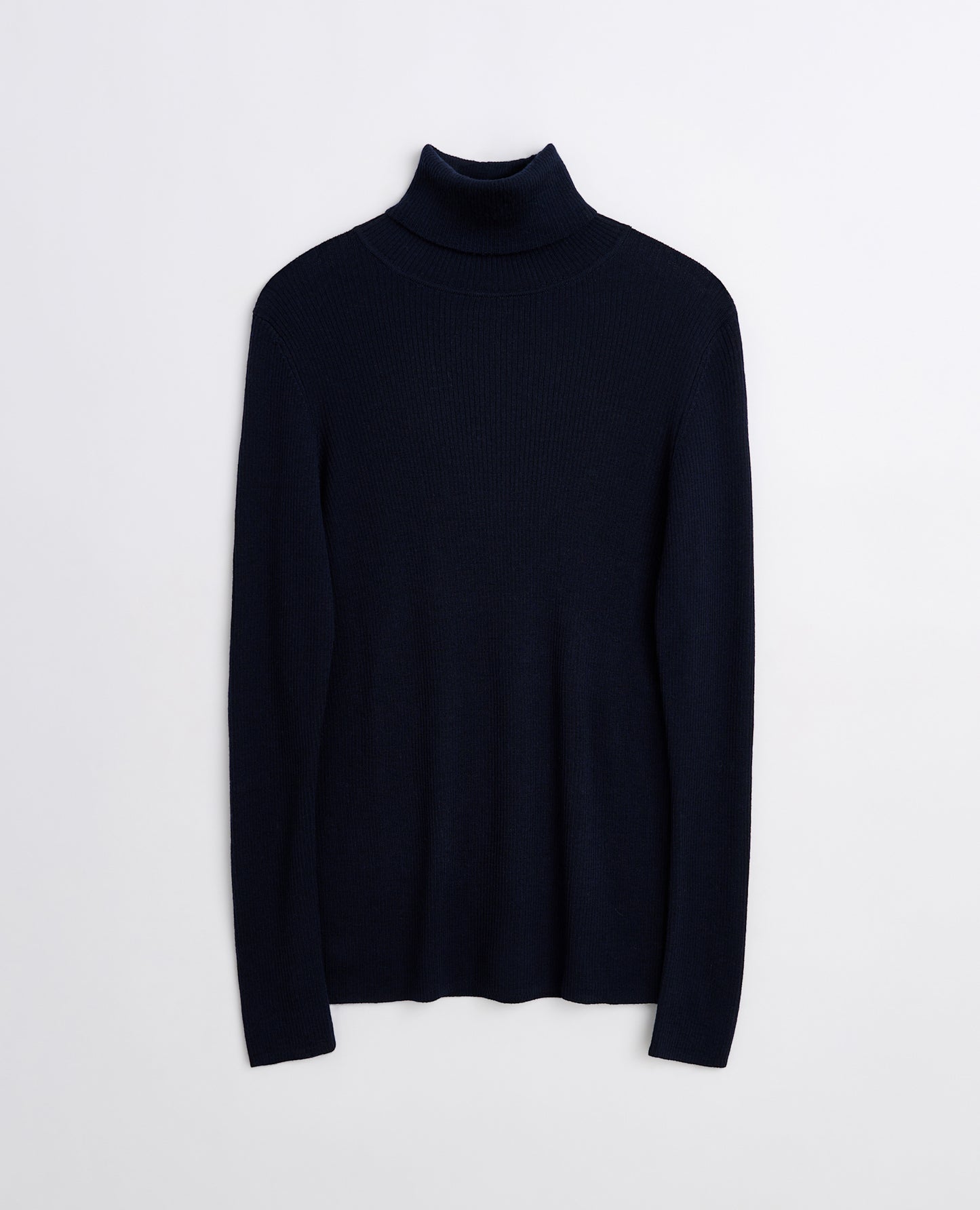 MERINO RIB TURTLE NECK