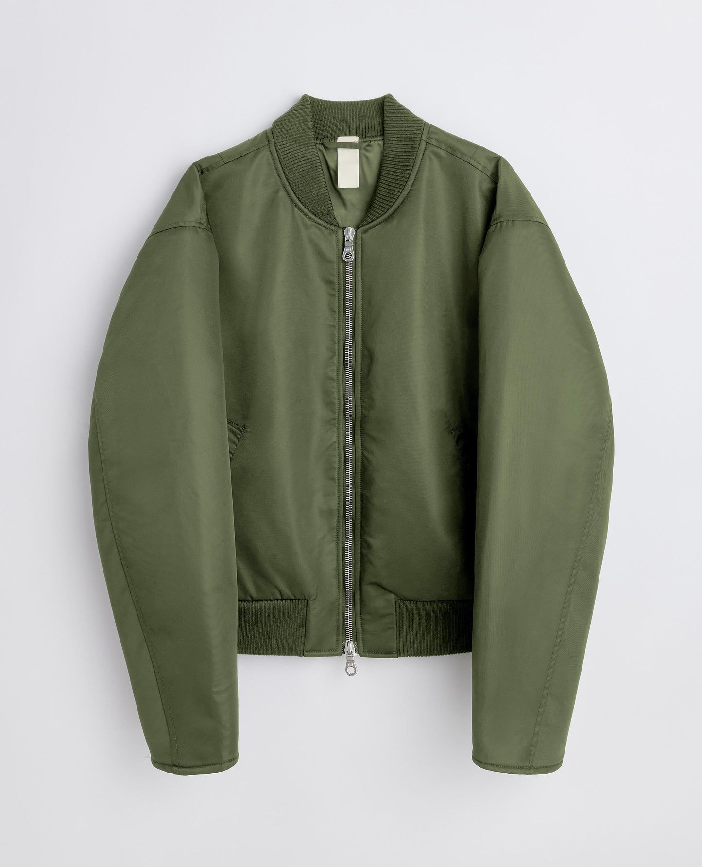 BOMBER JACKET . DARK OLIVE