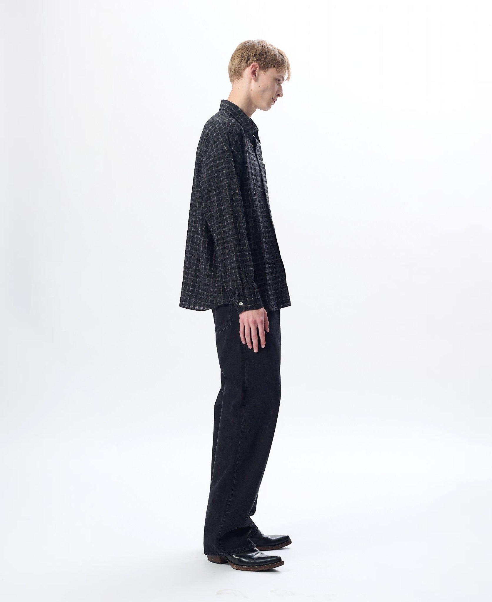 SUNFLOWER 25AW stable shirt black XSサイズ STABLE SHIRT – Sunflower