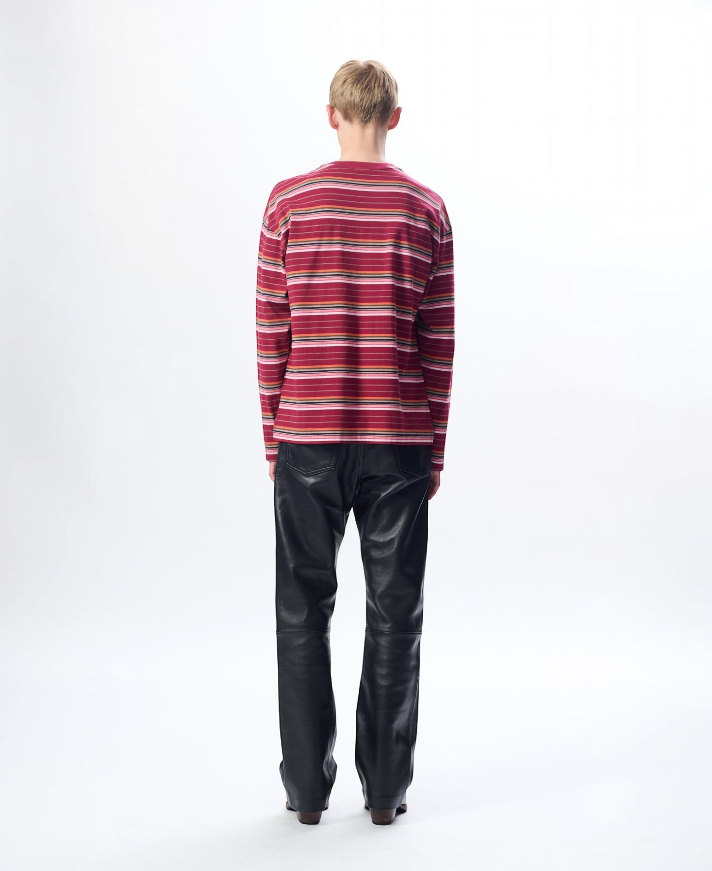 STRIPE LS POCKET TEE