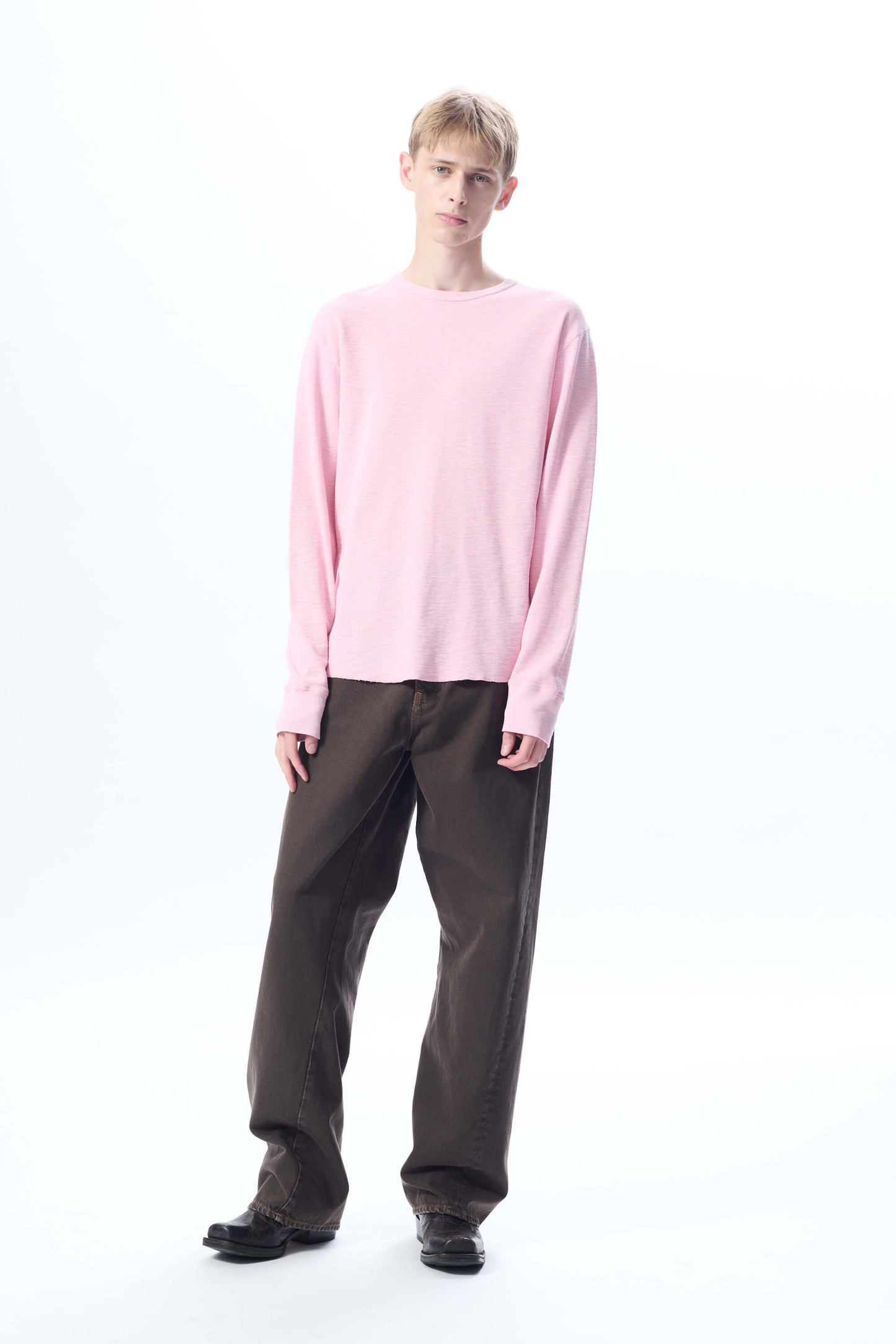 WAFFLE TEE LS