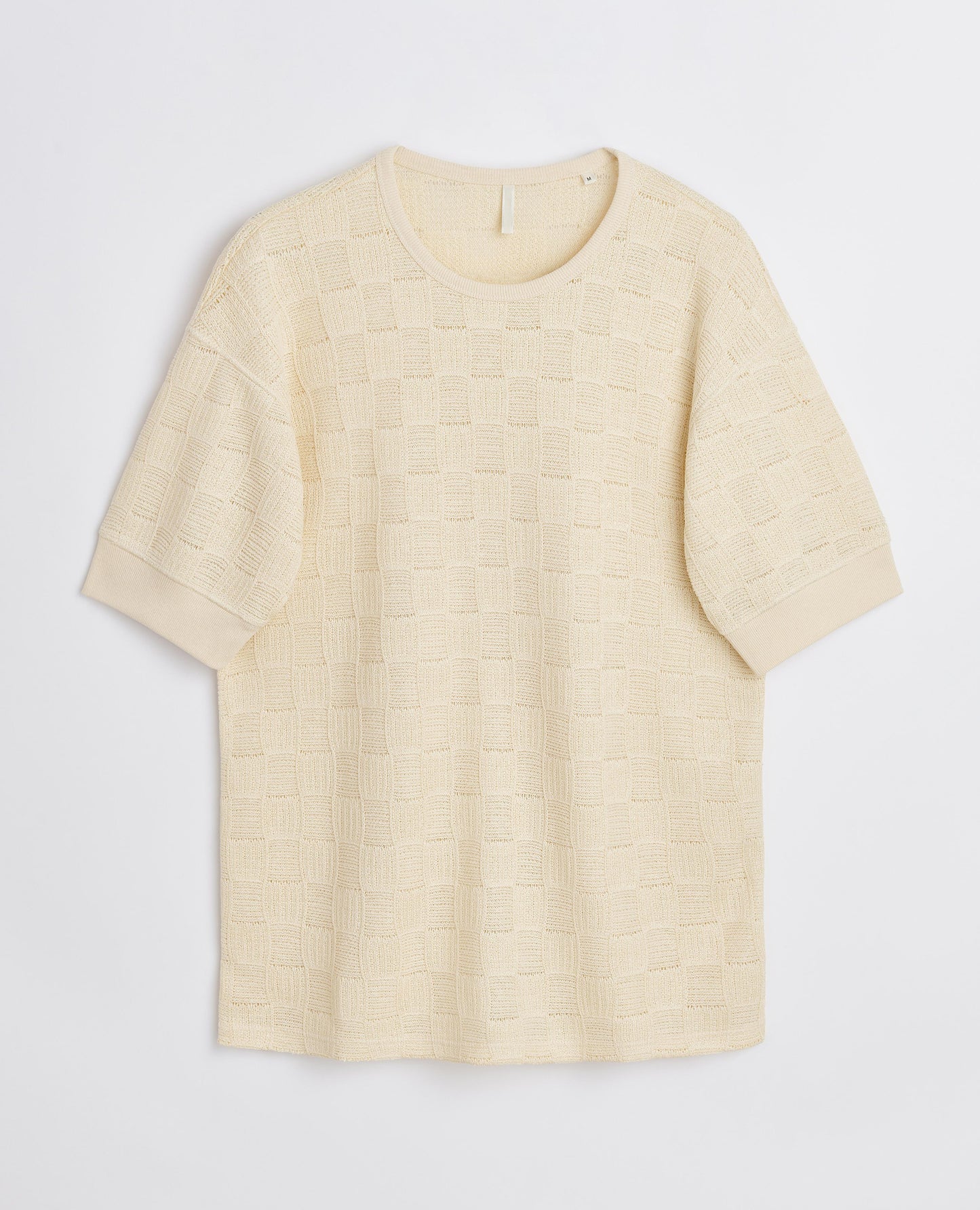 GYM TEE JACQUARD . VANILLA