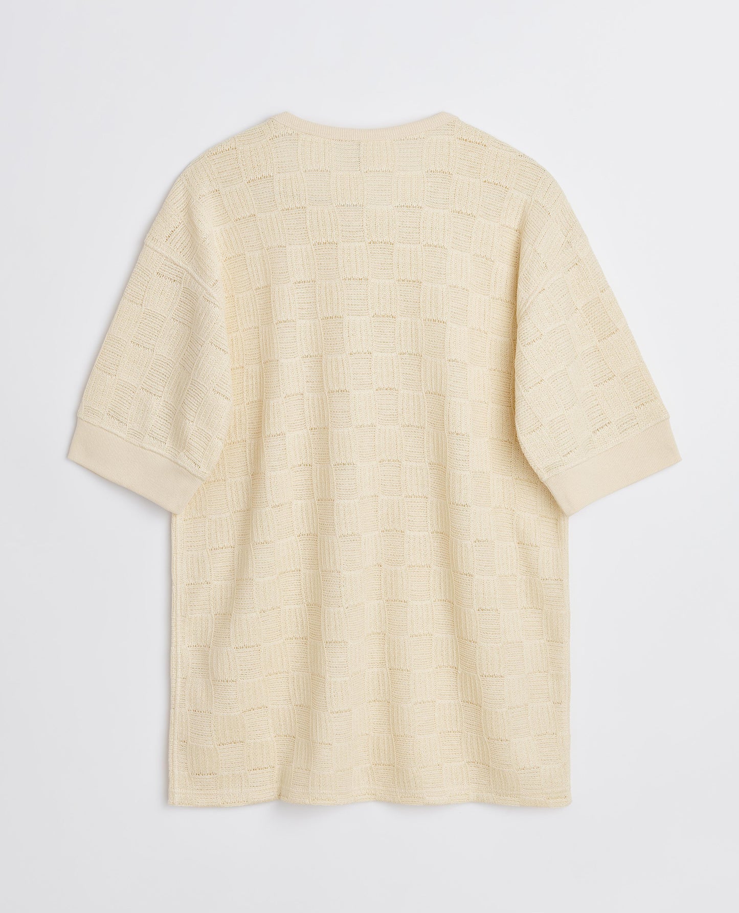 GYM TEE JACQUARD . VANILLA