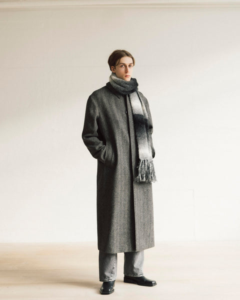ジャケット・アウター AMERI UND SHADOW FLOWER WOOL COAT AMERI UND SHADOW FLOWER WOOL COATΩ