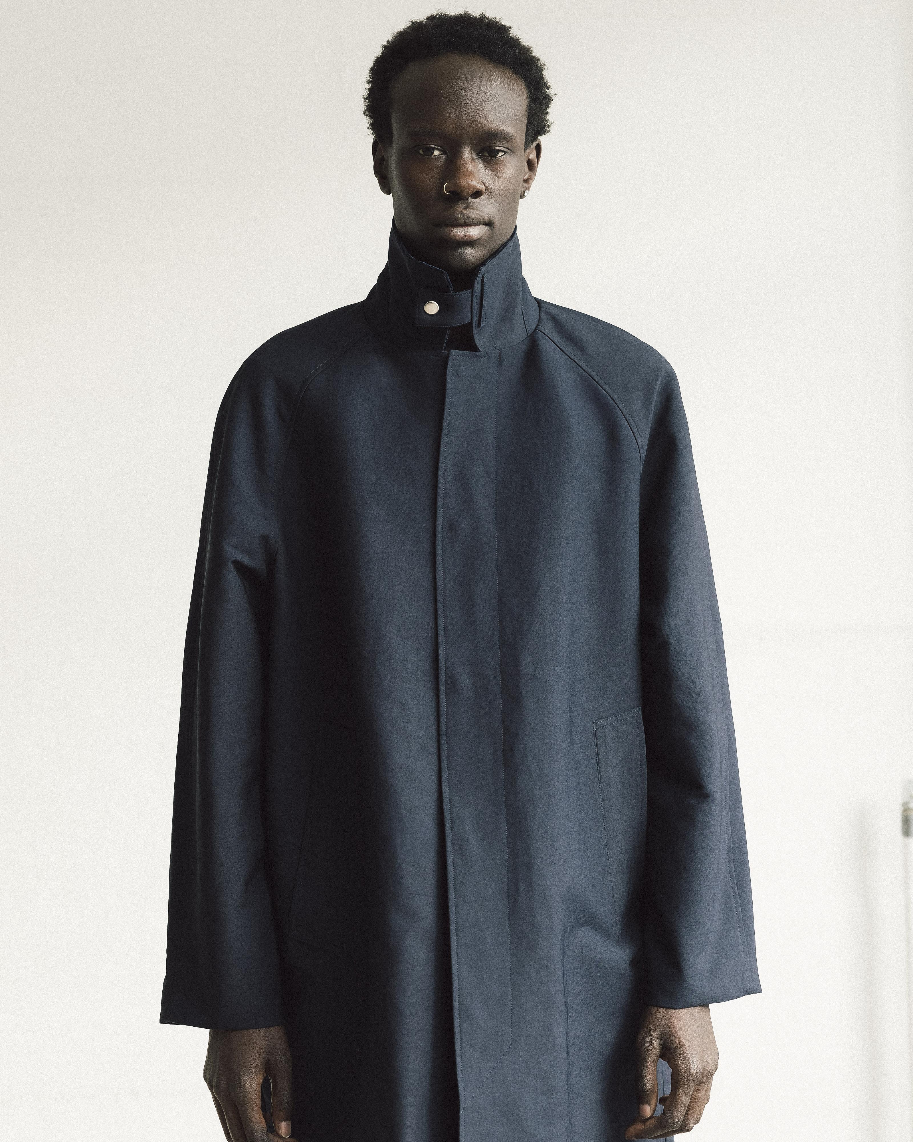 RAGLAN COAT . NAVY – Sunflower