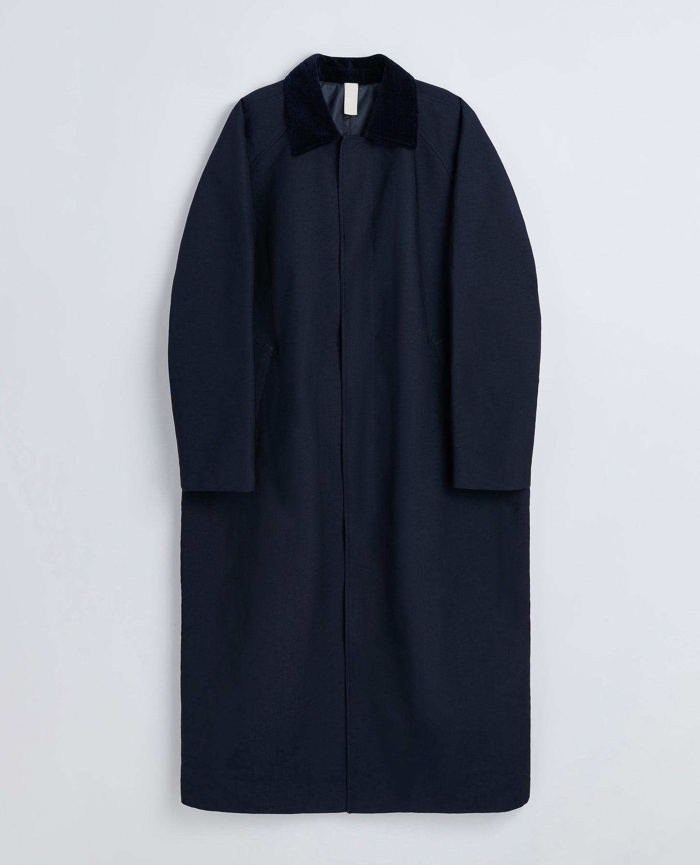 RAGLAN COAT LONG . NAVY