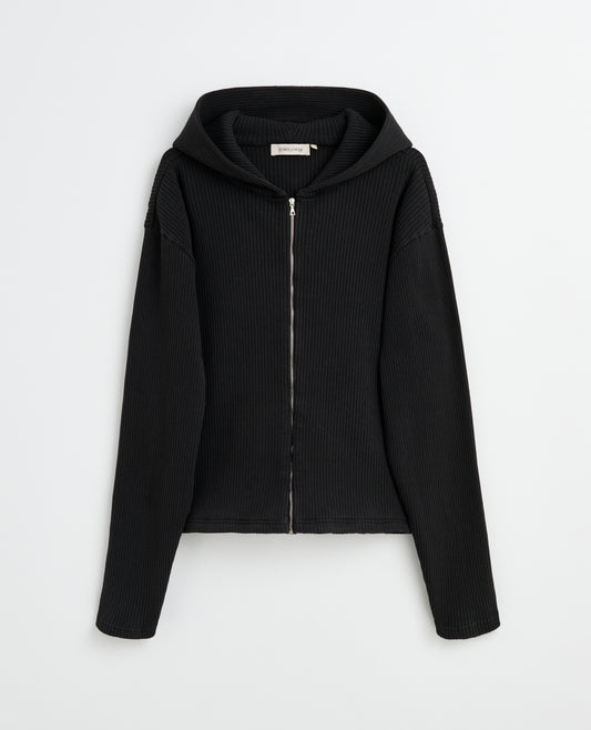 RIB ZIP SWEAT