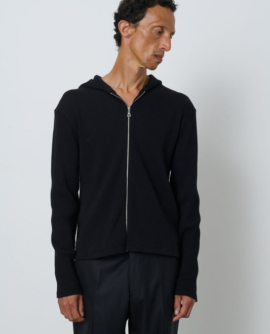 RIB ZIP SWEAT