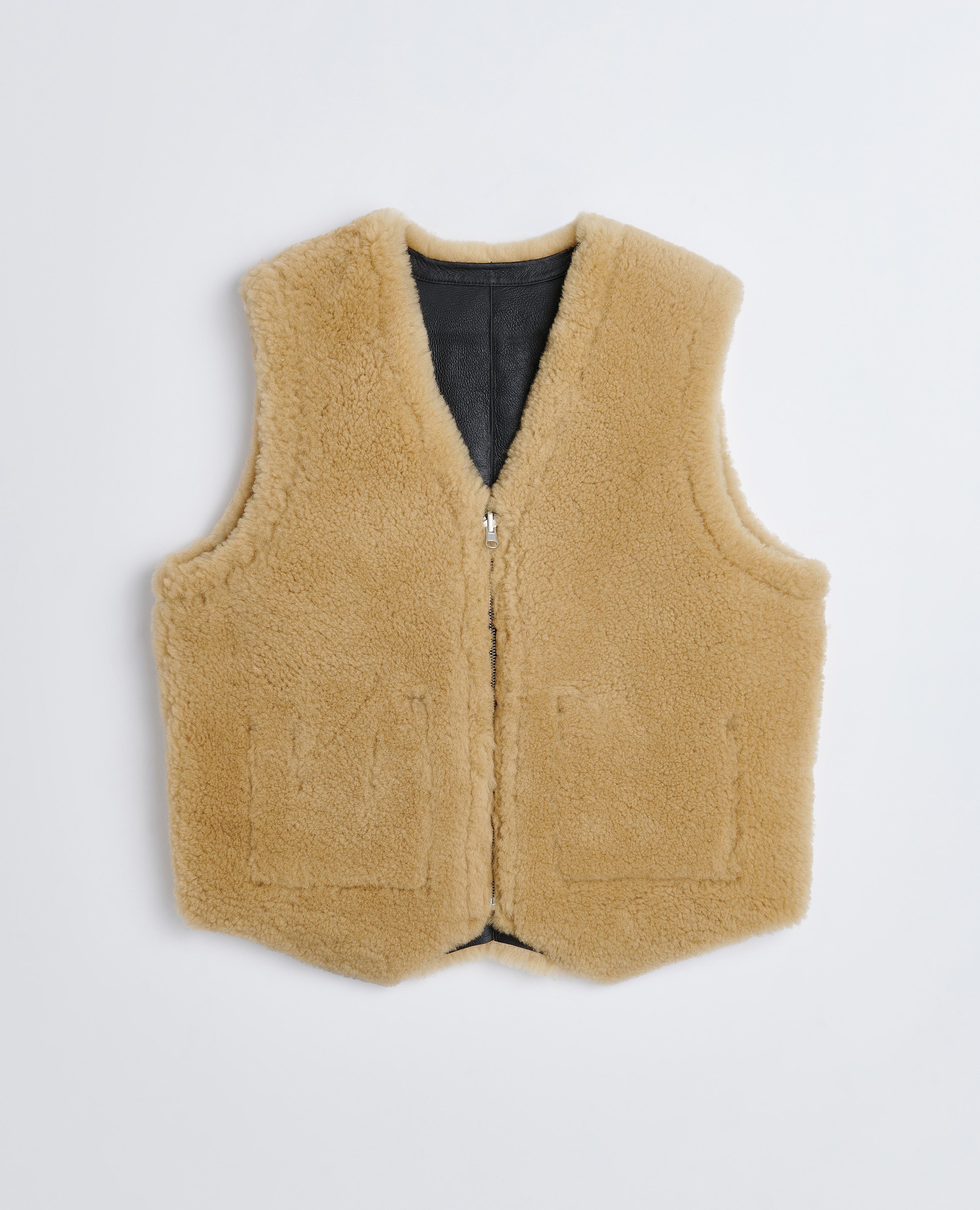 SHEARLING VEST – Sunflower