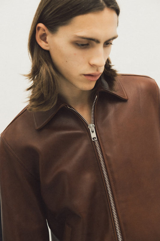 SHORT LEATHER JACKET