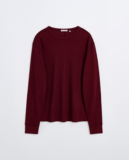 WAFFLE TEE LS