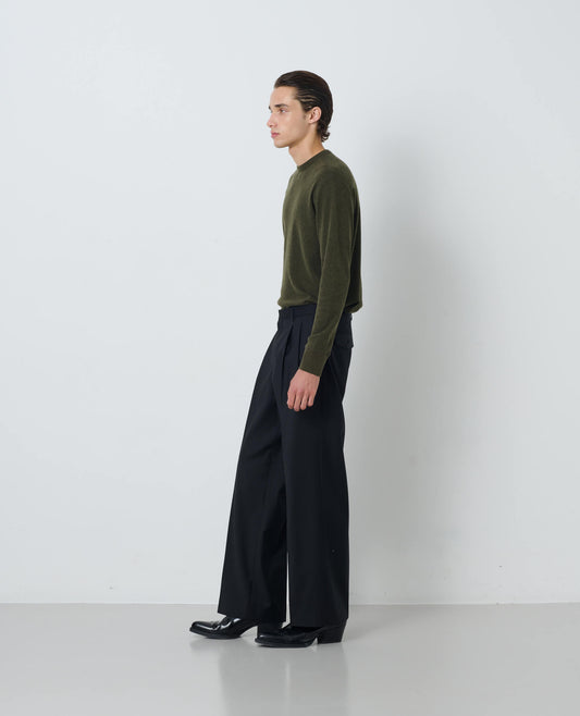 WOOL WAFFLE TEE LS