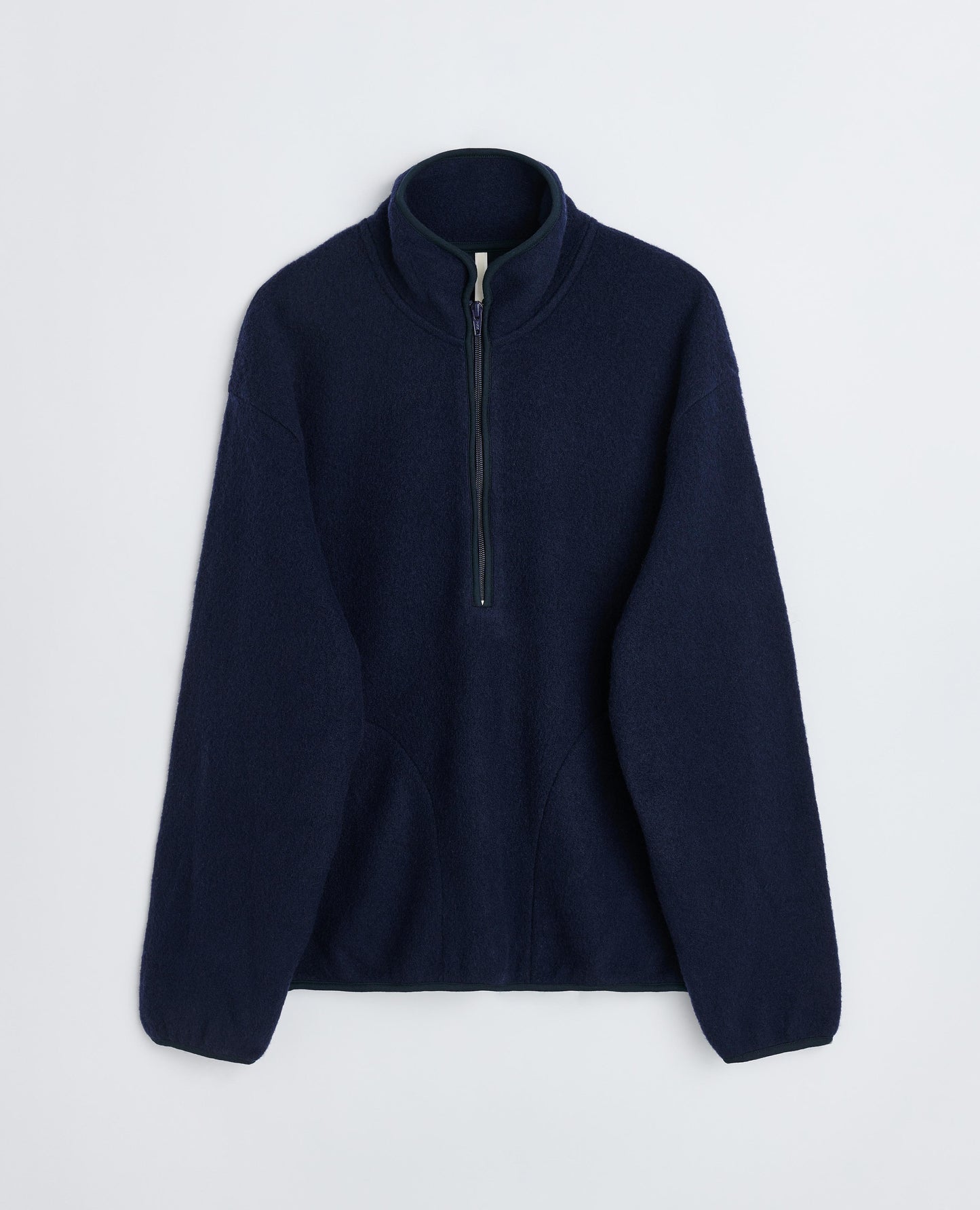 WOOL ZIP . NAVY