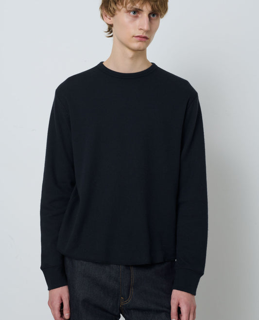WOOL WAFFLE TEE LS