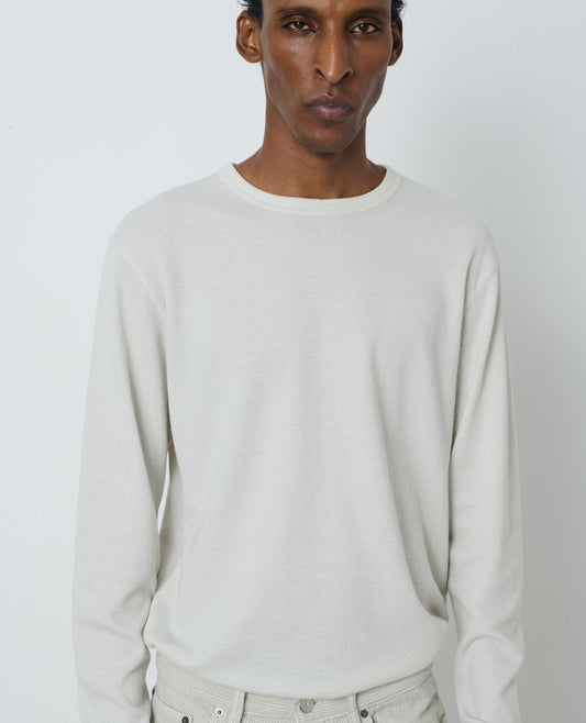 WOOL WAFFLE TEE LS