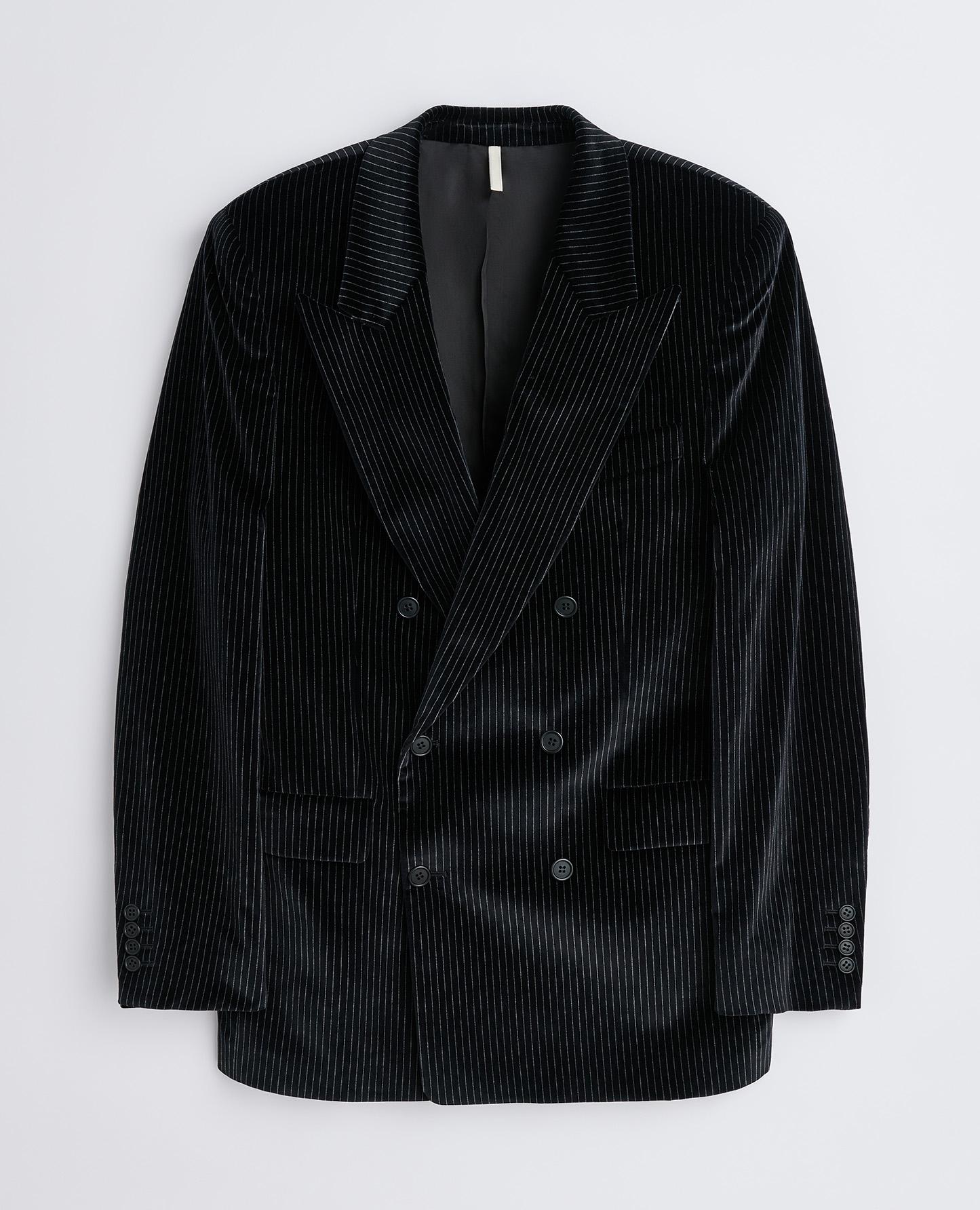 DB VELVET BLAZER . BLACK