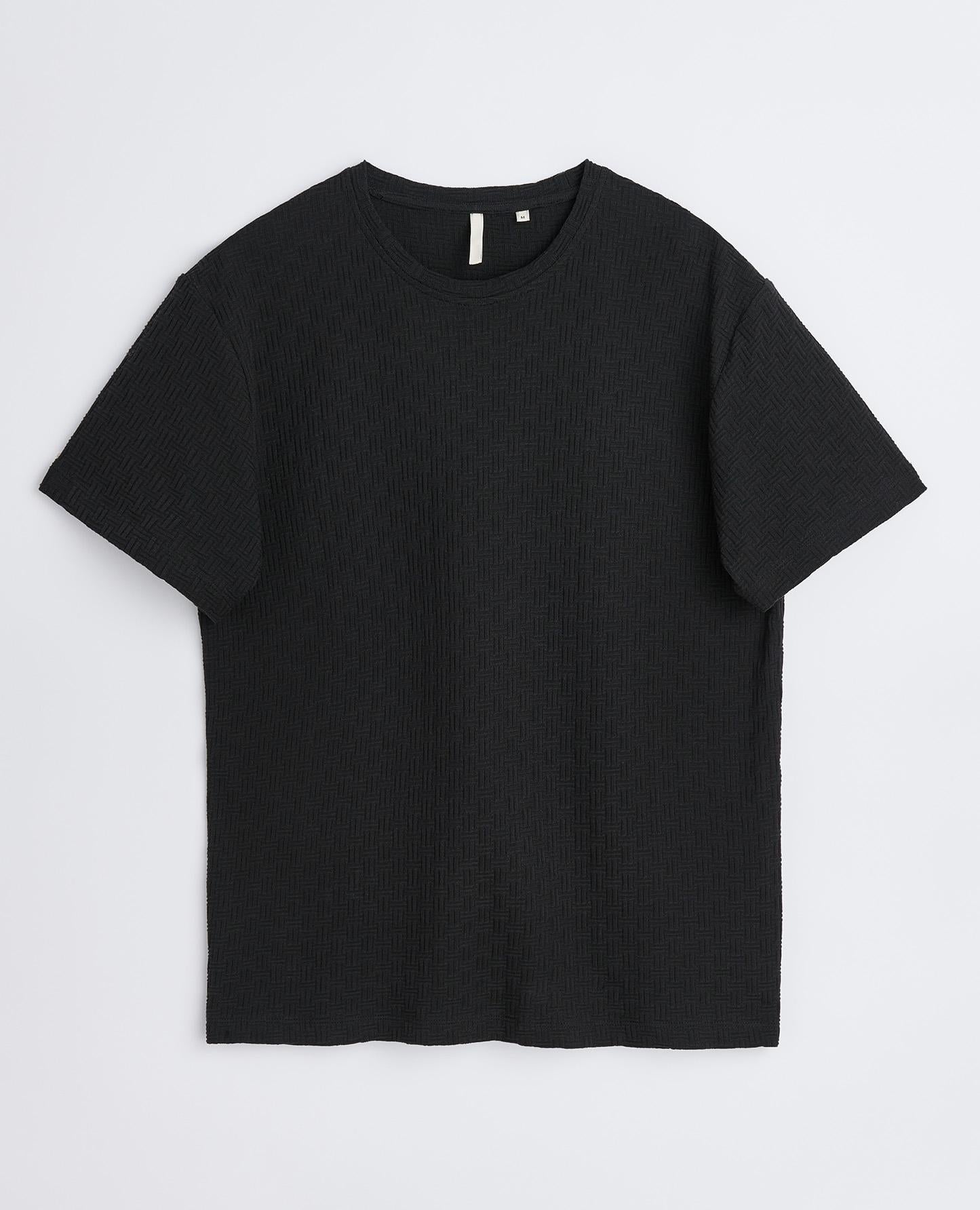 JACQUARD TEE . BLACK