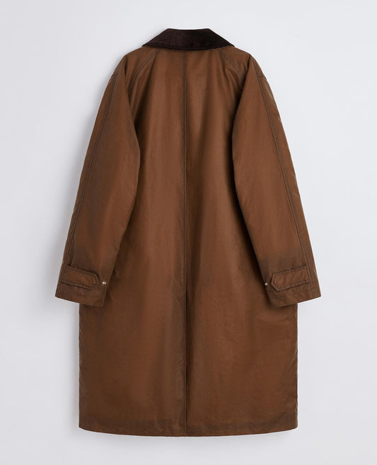 WAXED COAT . TAN