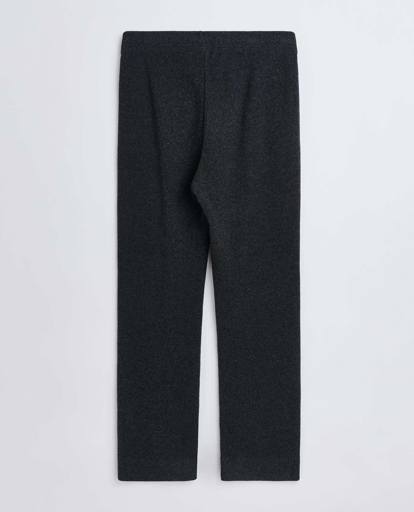 WOOL TRACK PANTS . ANTRACITE